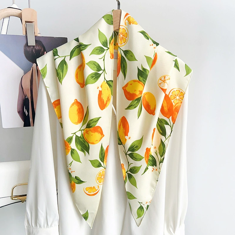 Polyester Lemon Triangle Scarf