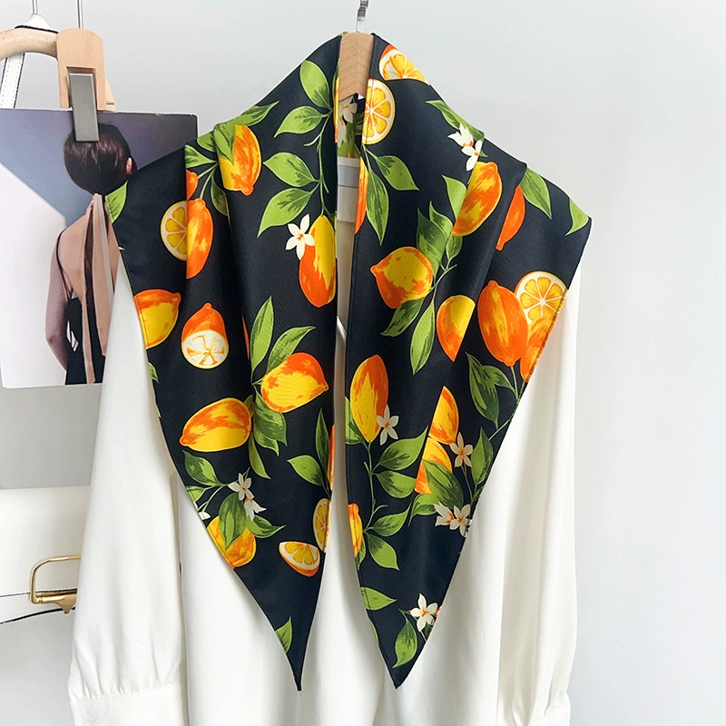 Polyester Lemon Triangle Scarf view 2