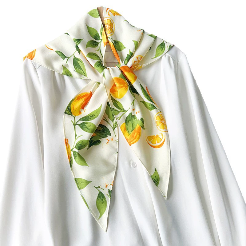 Polyester Lemon Triangle Scarf view 5