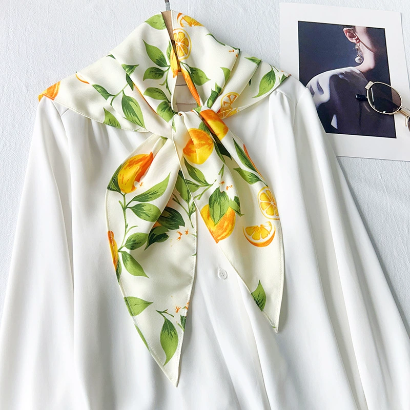 Polyester Lemon Triangle Scarf view 6