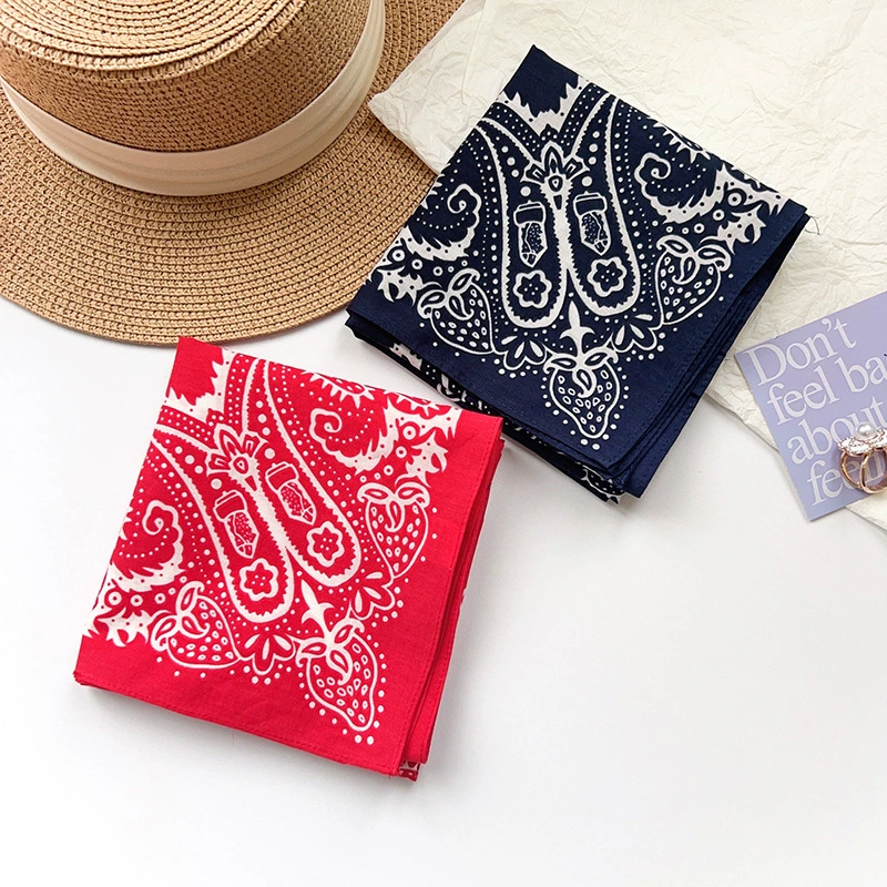 Pañuelo cuadrado de algodón con estampado paisley view 3