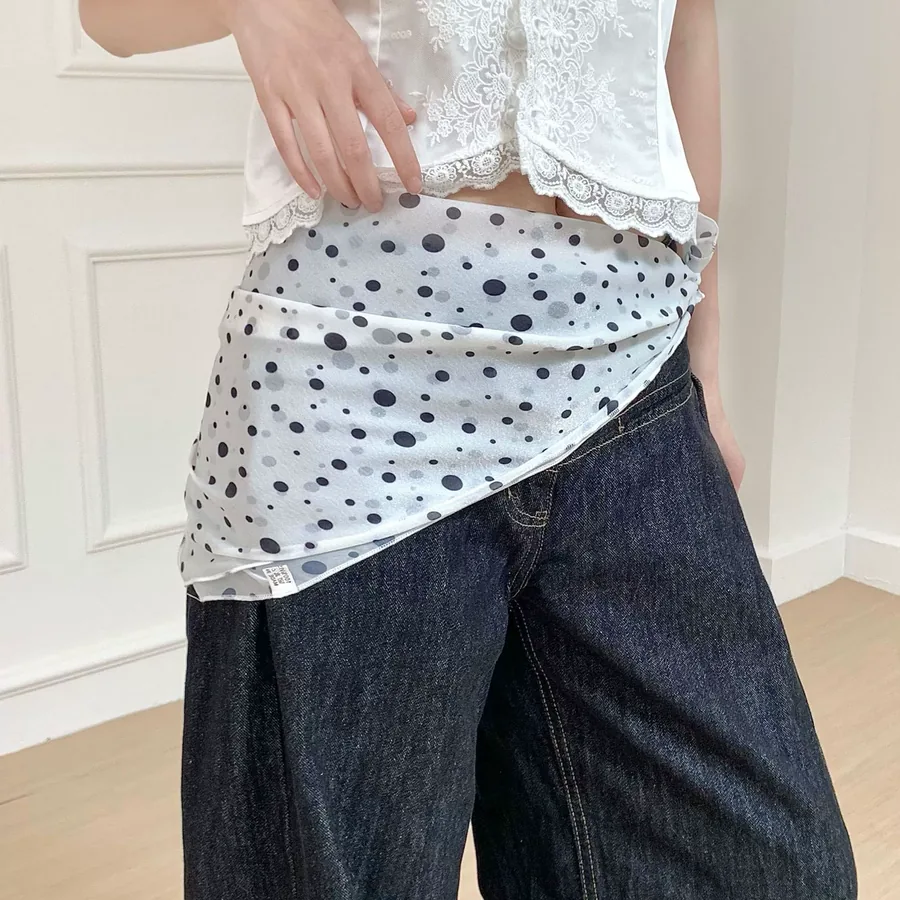 Polka Dot Square Scarf view 4