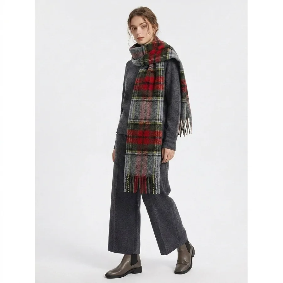 Vintage Plaid Scarf view 2