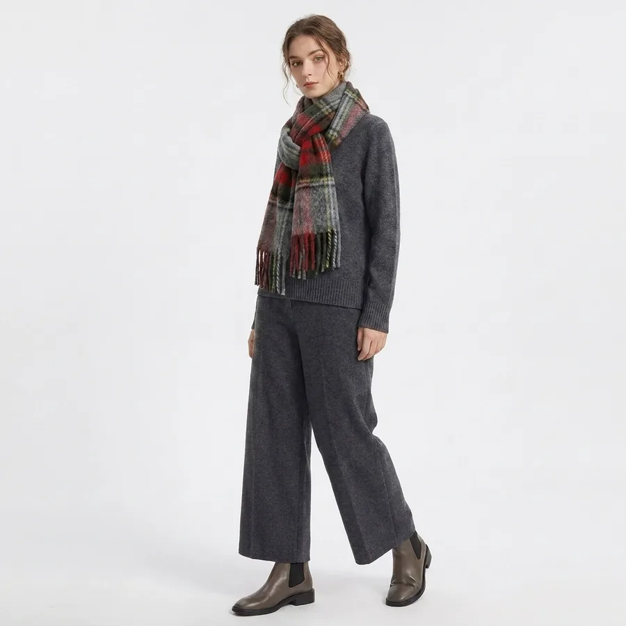 Vintage Plaid Scarf view 3