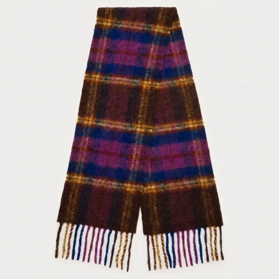 Vintage Plaid Scarf view 9