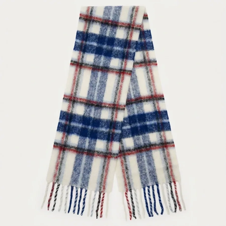 Vintage Plaid Scarf view 10