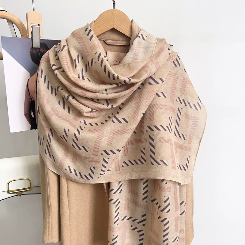 Polyester Letter Print Shawl view 2