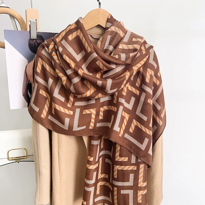 Polyester Letter Print Shawl view 3