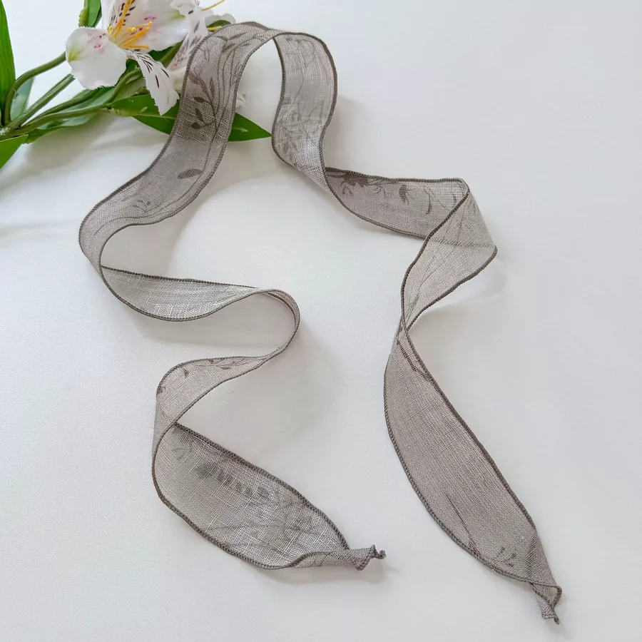 Striped Long Scarf with Tie view 11