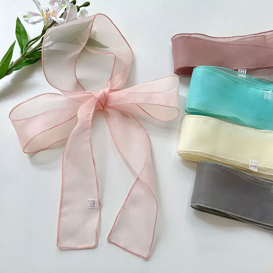 Solid Color Long Scarf with Tie view 3