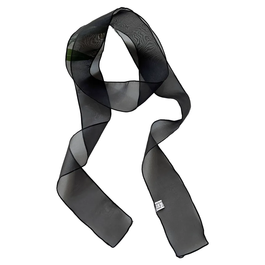 Solid Color Long Scarf with Tie view 5