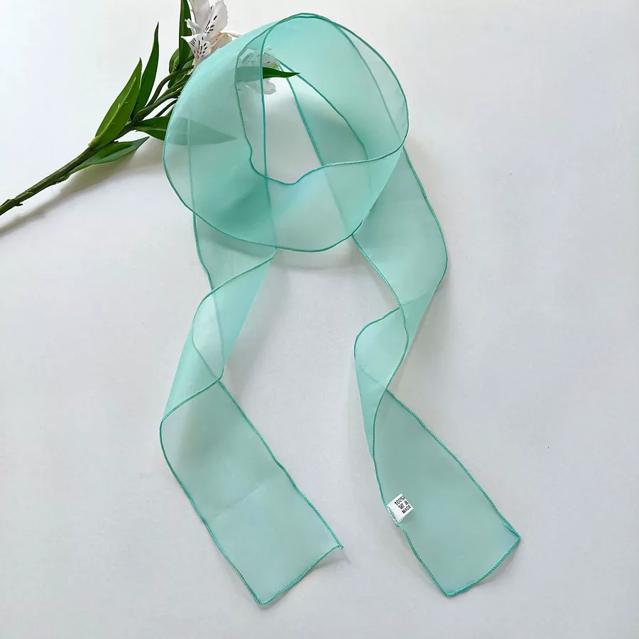 Solid Color Long Scarf with Tie view 6
