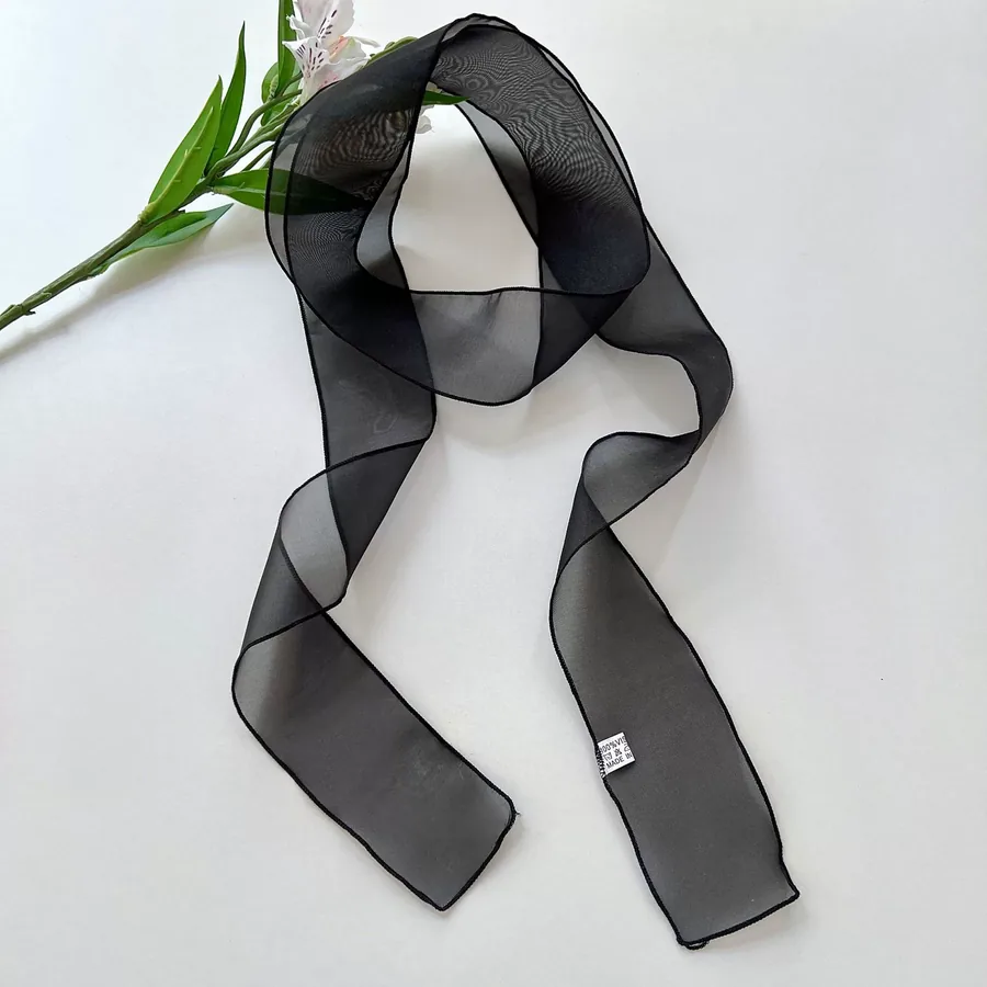 Solid Color Long Scarf with Tie view 8