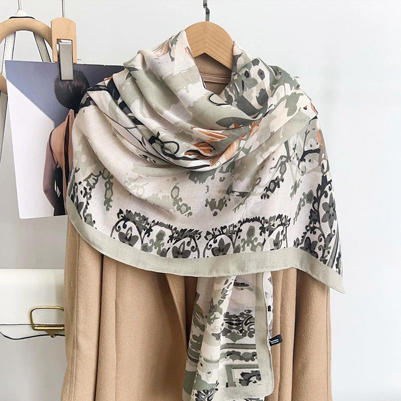 Polyester Ink Print Shawl