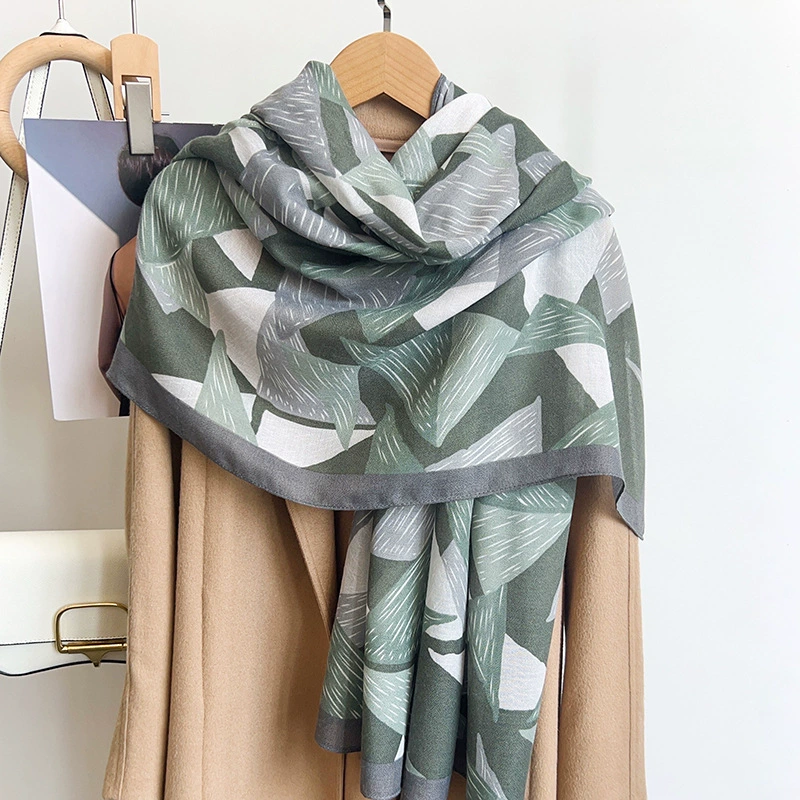 Polyester Geometric Print Shawl view 2