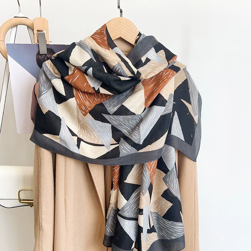 Polyester Geometric Print Shawl view 3