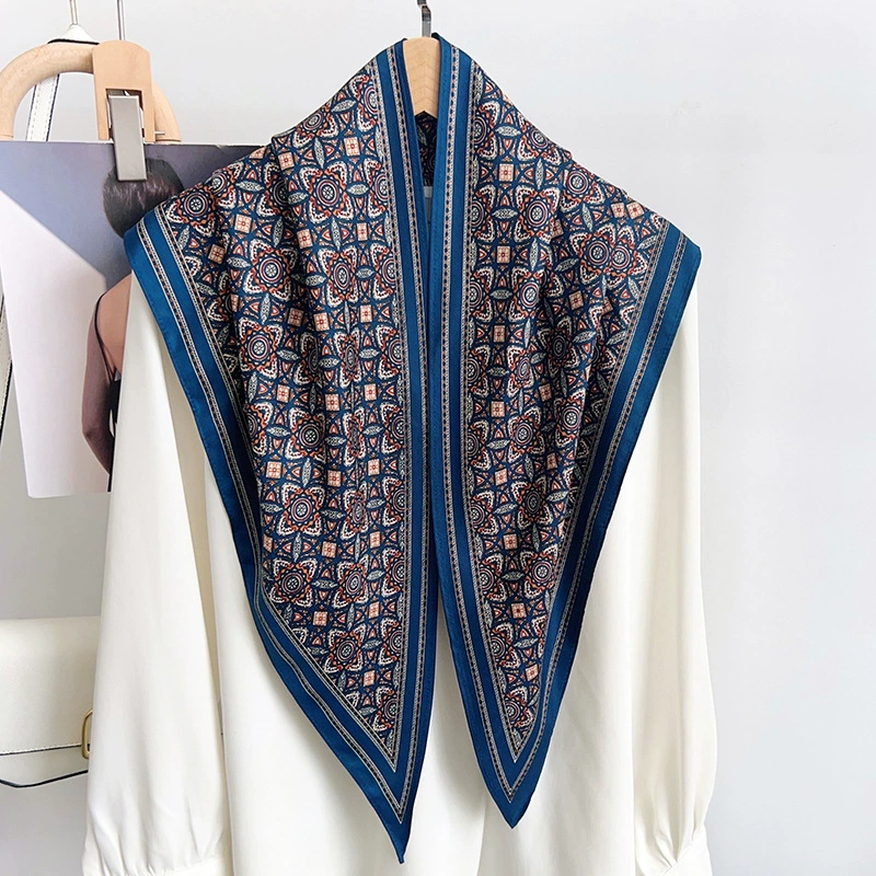 Silk Triangle Scarf Shawl view 2