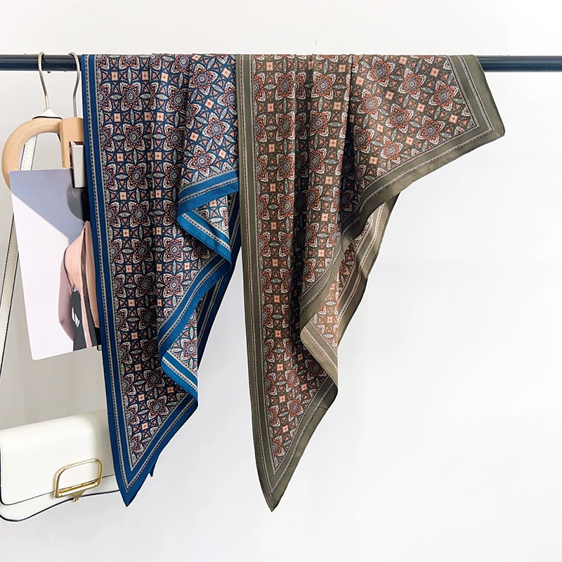 Silk Triangle Scarf Shawl view 3
