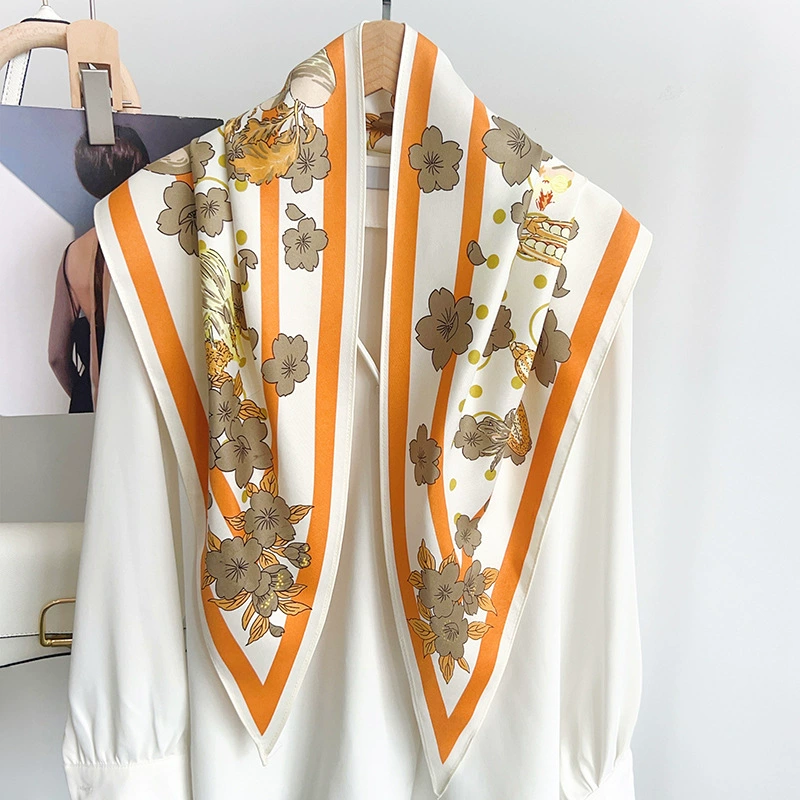 Faux Silk Triangle Scarf