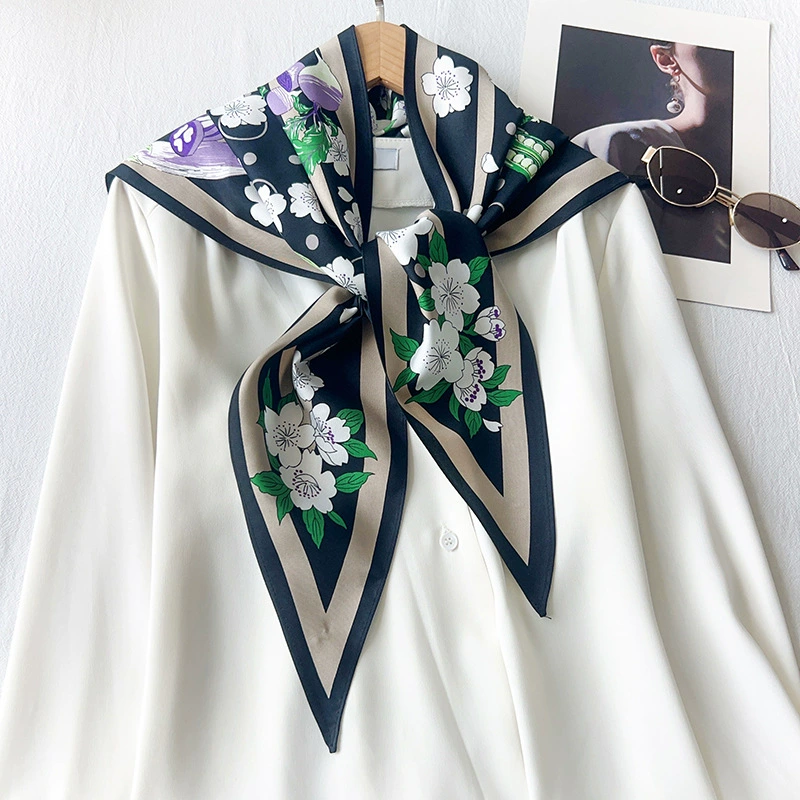 Faux Silk Triangle Scarf view 4
