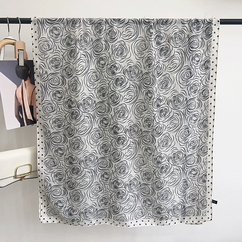 Foulard d'été en coton et lin view 6