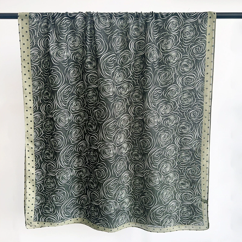 Foulard d'été en coton et lin view 7