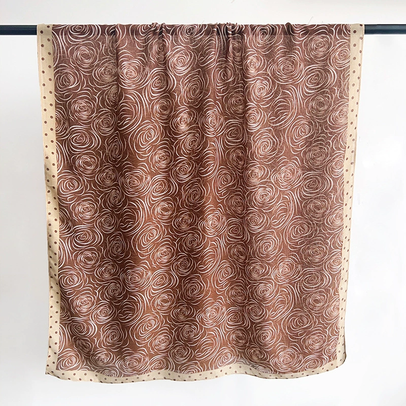 Foulard d'été en coton et lin view 8