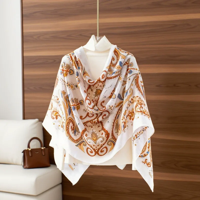 Cotton Linen Summer Scarf