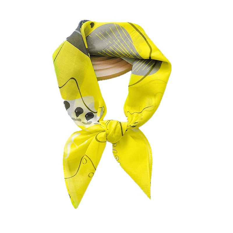 Silk Cotton Square Scarf view 5