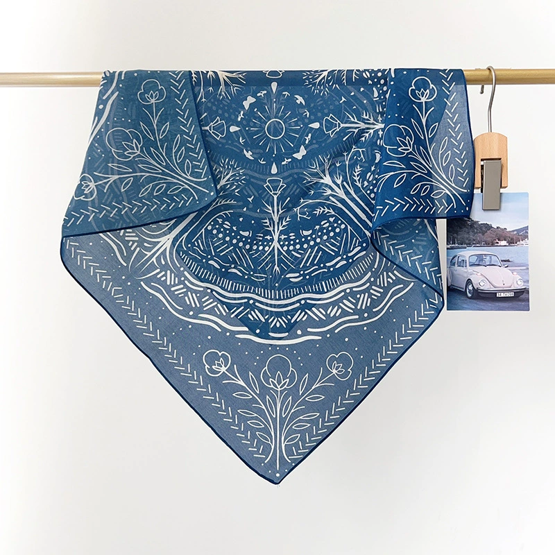 Silk Cotton Square Scarf