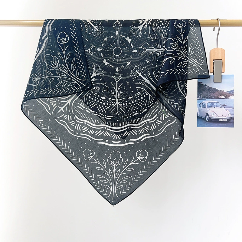 Silk Cotton Square Scarf view 2