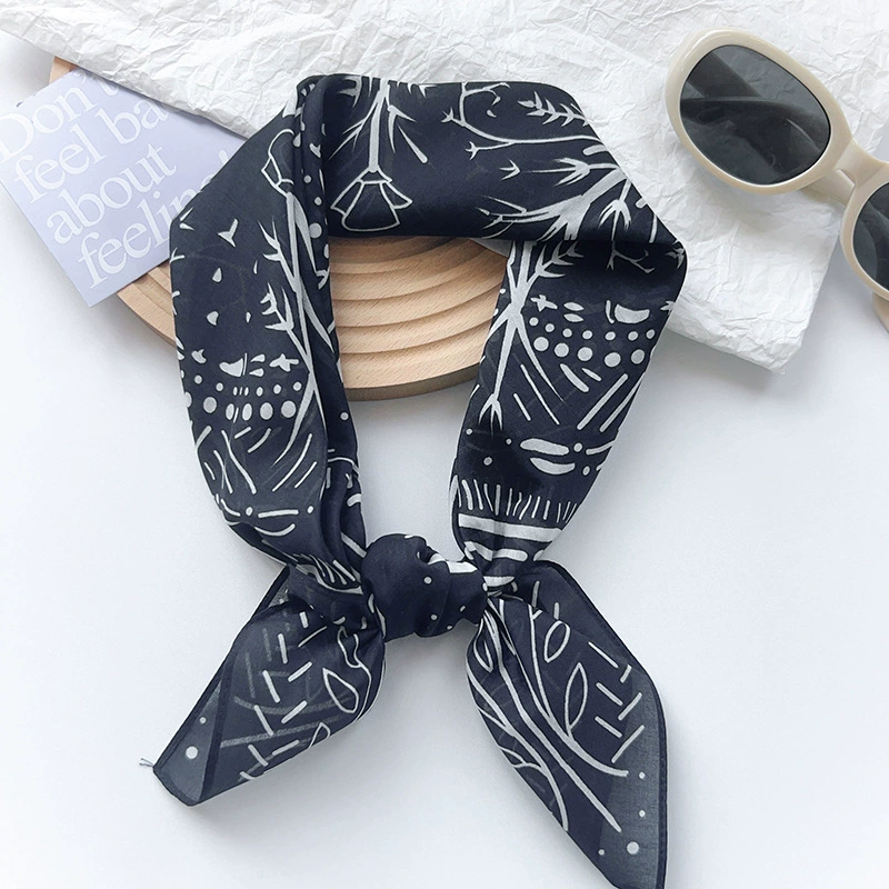 Silk Cotton Square Scarf view 3