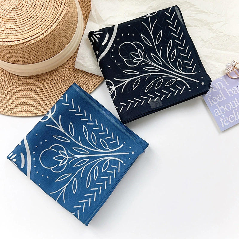 Silk Cotton Square Scarf view 4