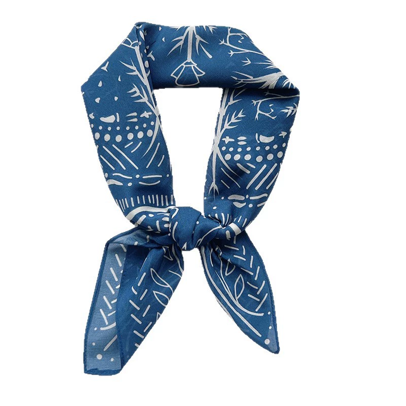 Silk Cotton Square Scarf view 5