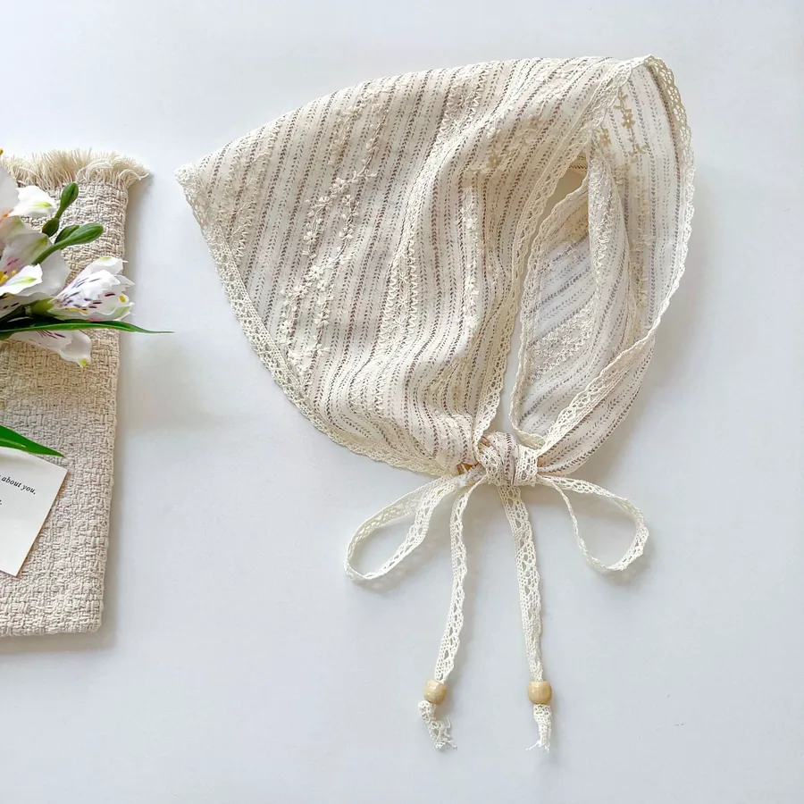 Lace Head Scarf with Triangle Shape view 7