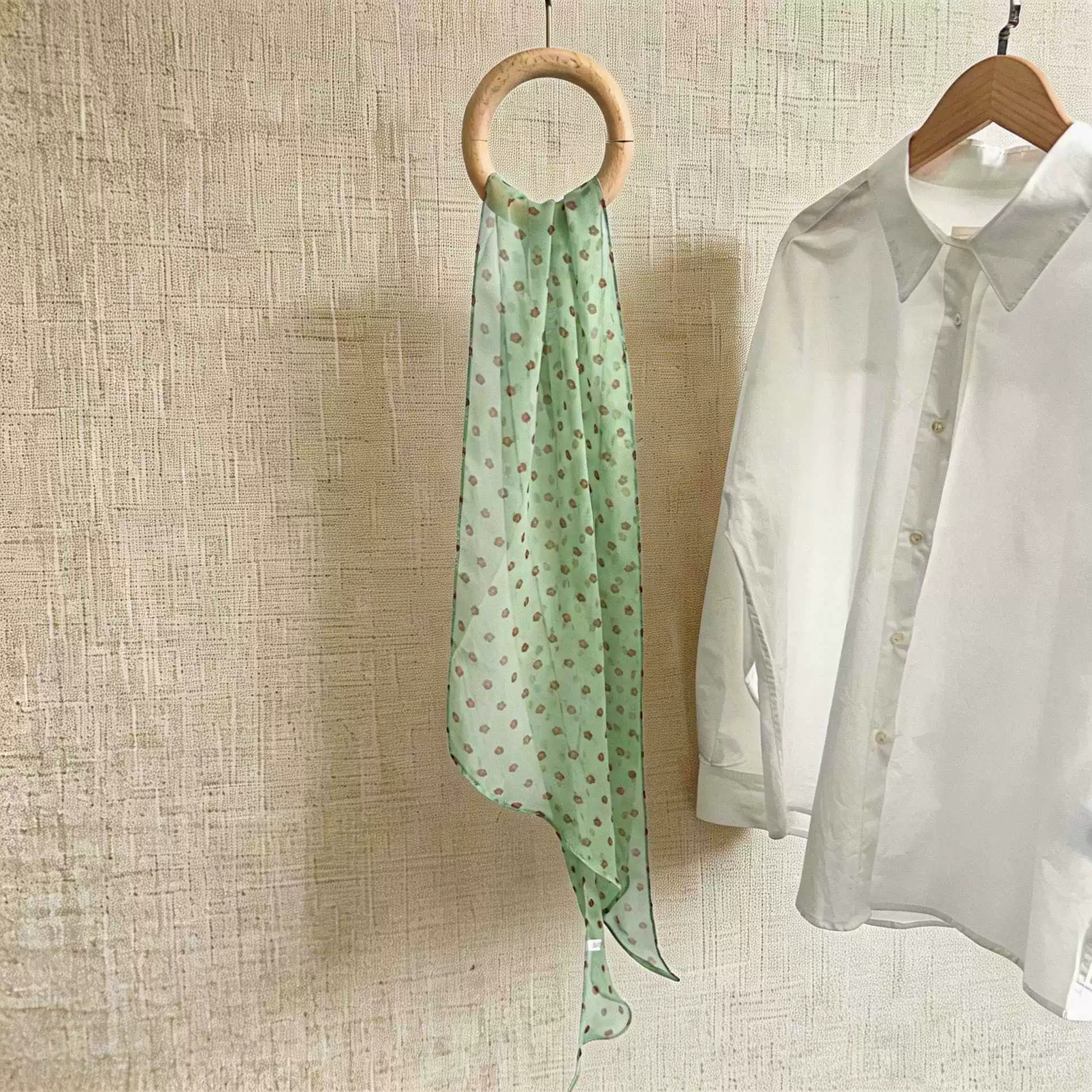 Chiffon Striped Long Scarf view 2
