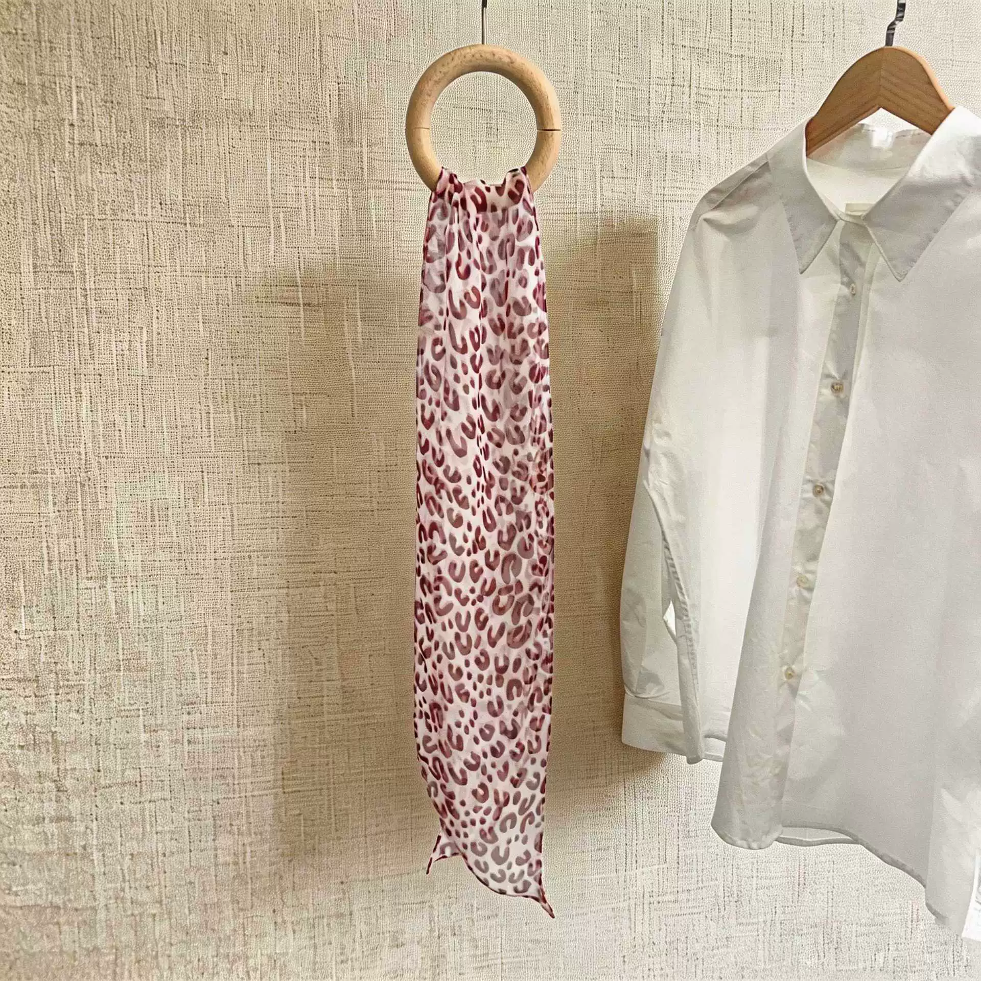 Chiffon Striped Long Scarf view 3