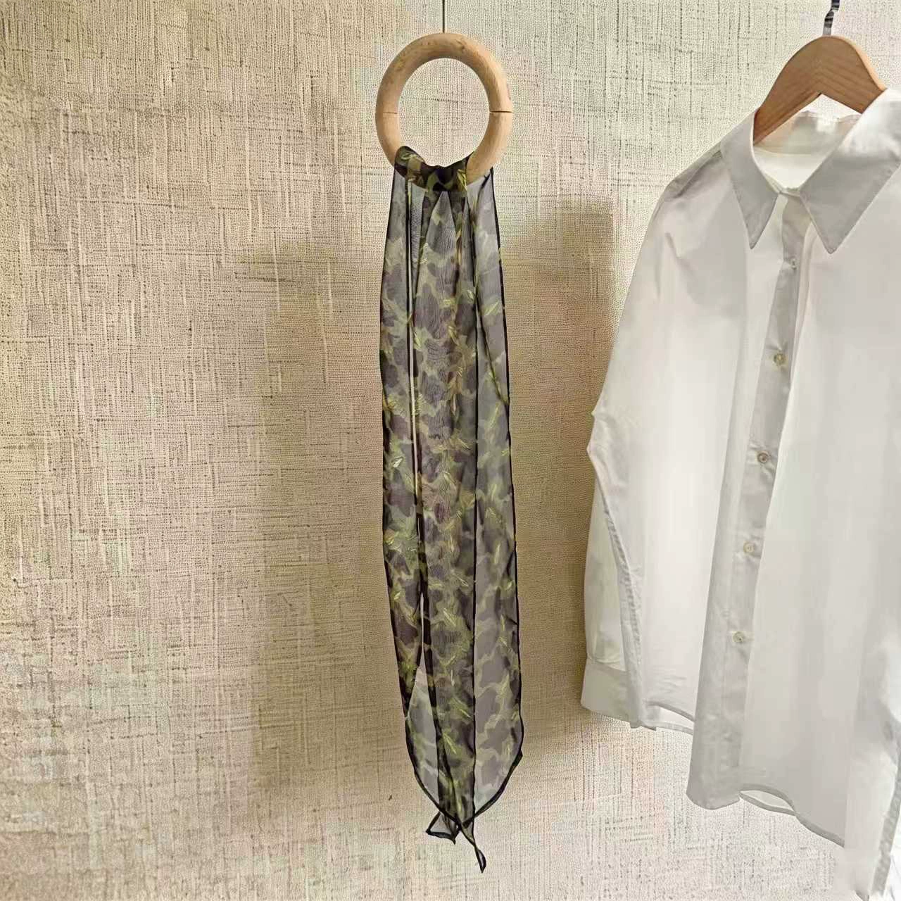 Chiffon Striped Long Scarf view 6