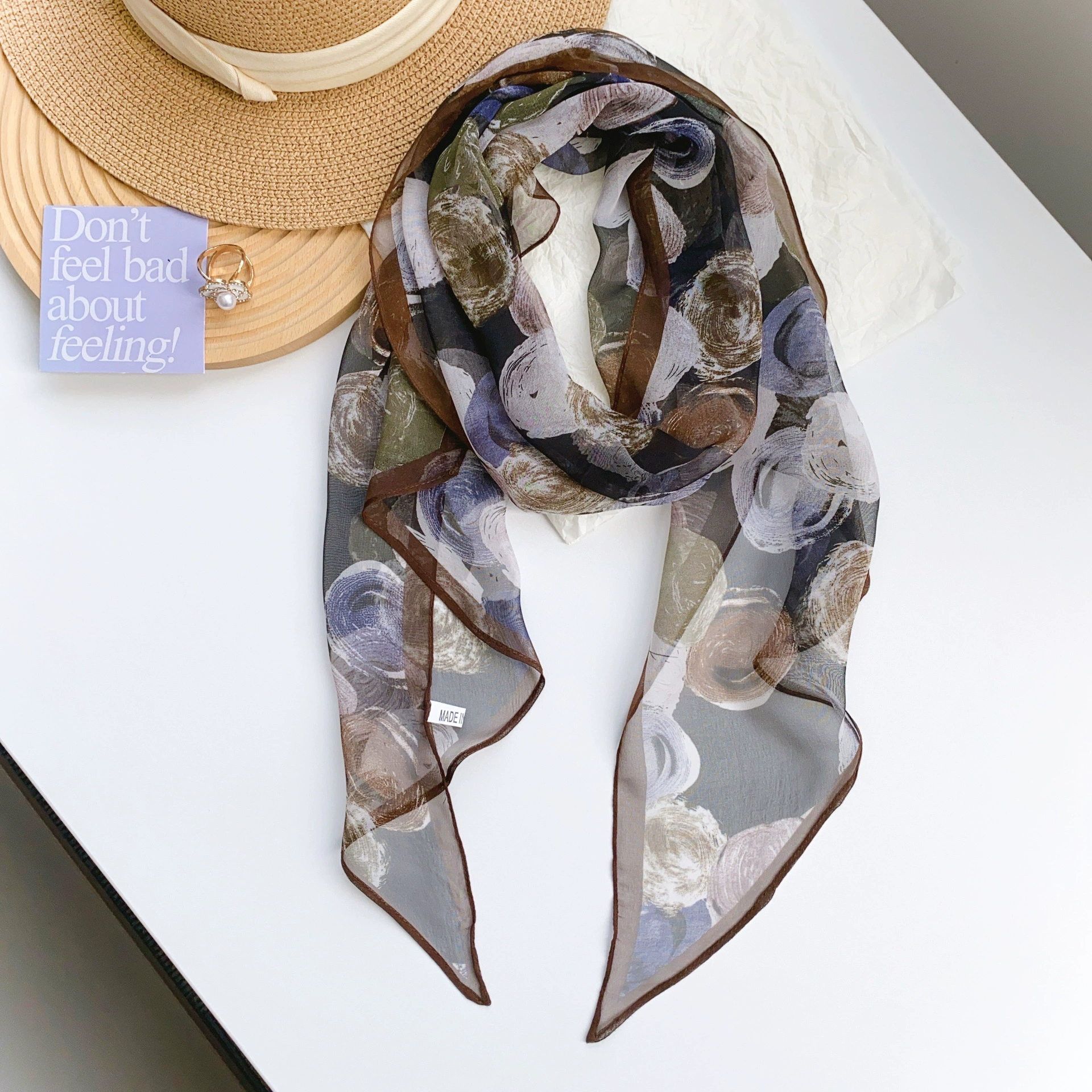 Chiffon Long Scarf view 3