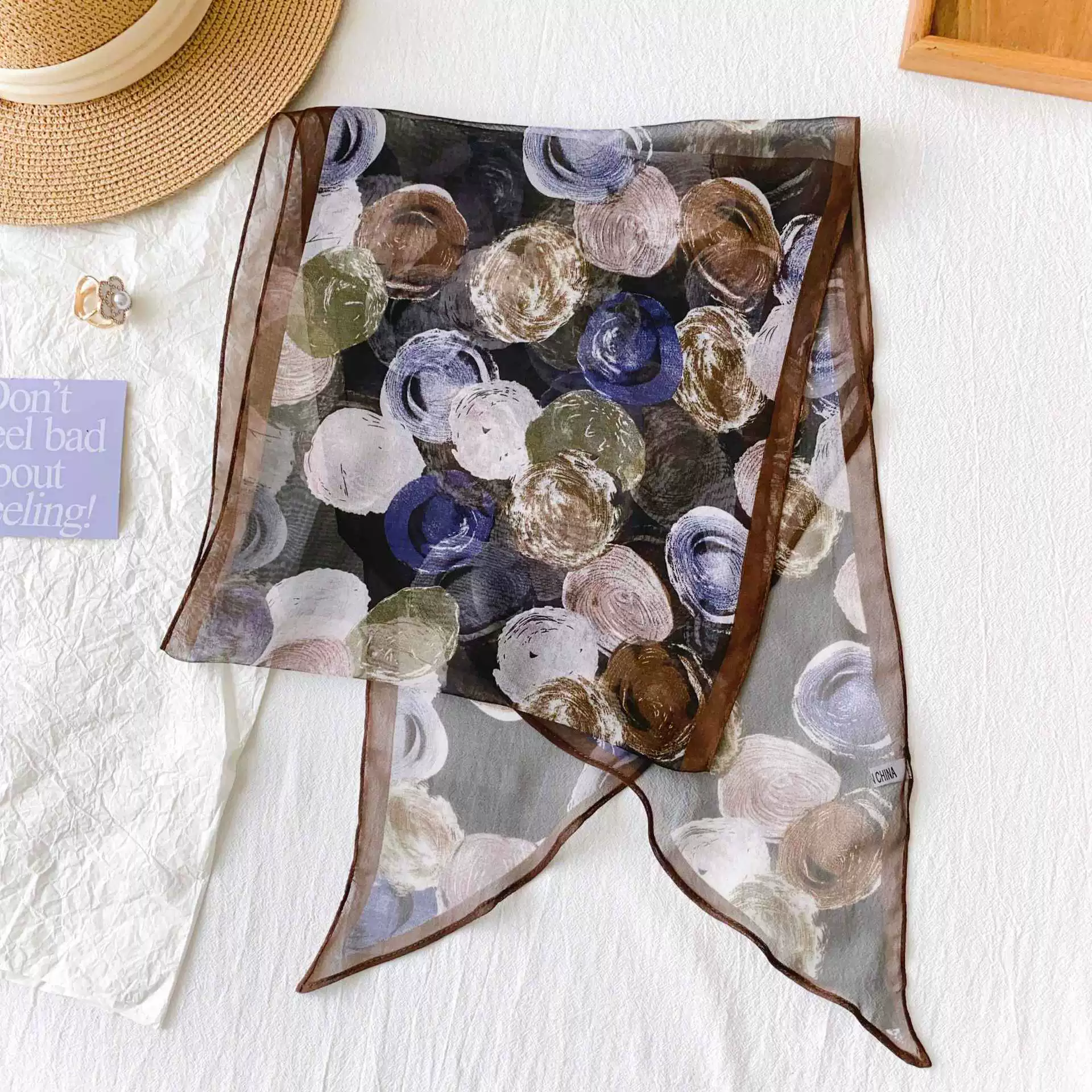 Chiffon Long Scarf view 4