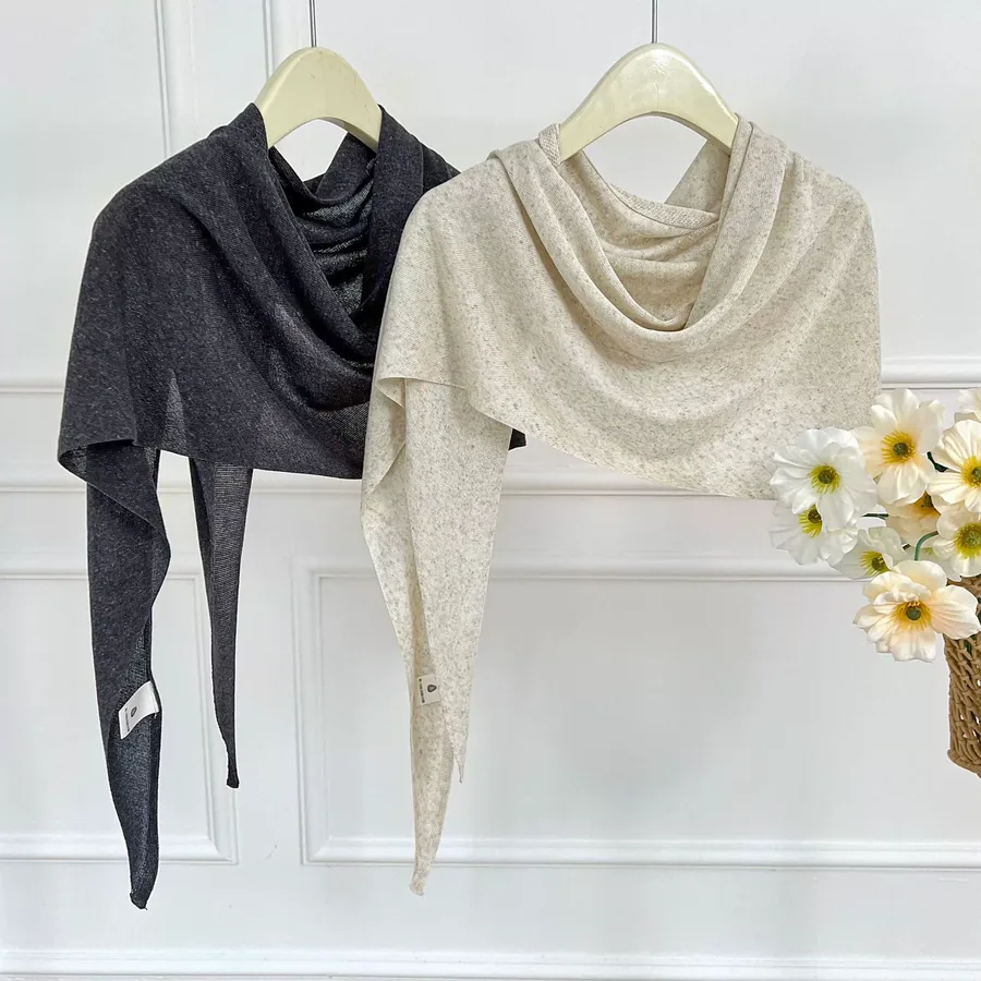 Knitted Shawl with Triangle Shape view 2