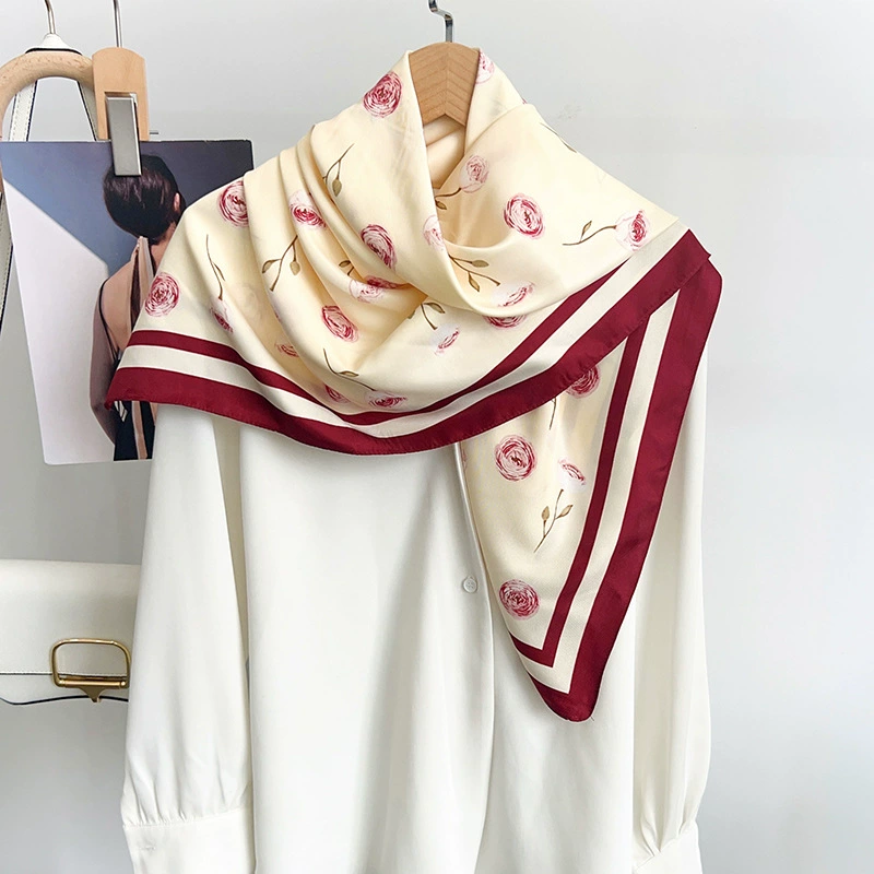 Faux Silk Square Scarf