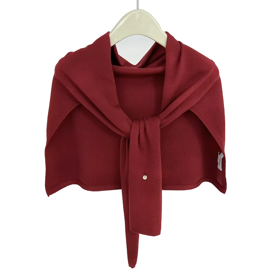 Knitted Shawl with Solid Color view 5