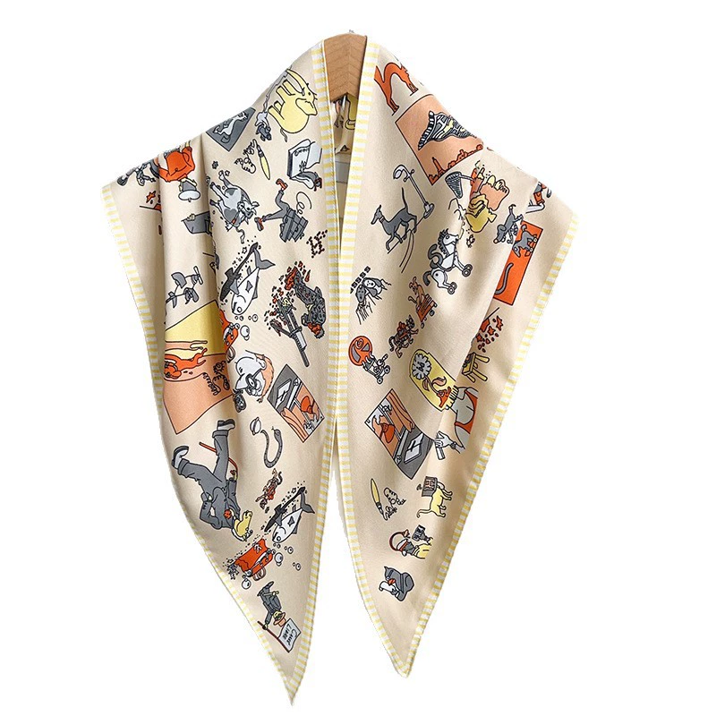 Satin Triangle Scarf view 5