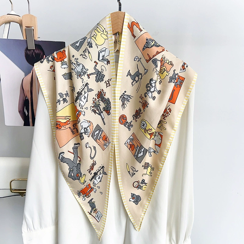 Satin Triangle Scarf view 6