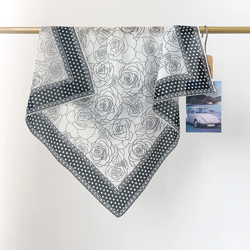 Silk Cotton Square Scarf view 2