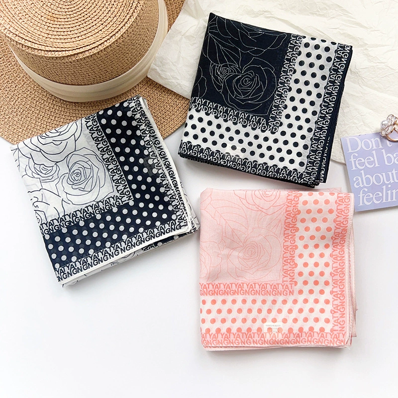 Silk Cotton Square Scarf view 4