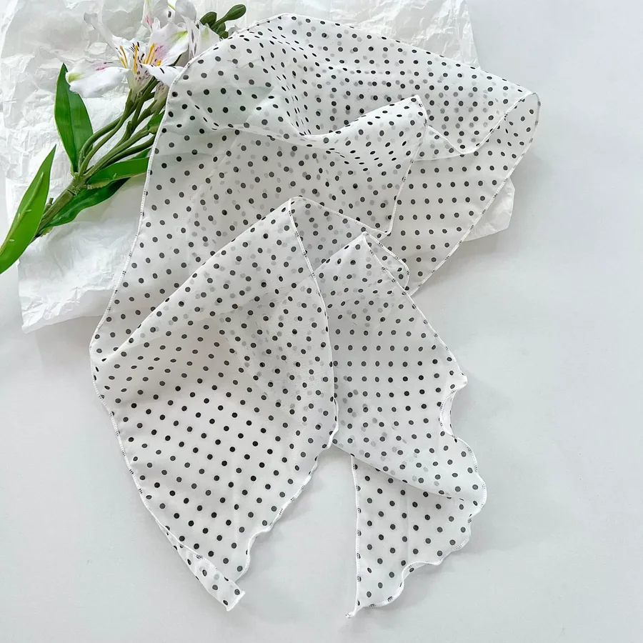 Georgette Long Scarf with Print view 8
