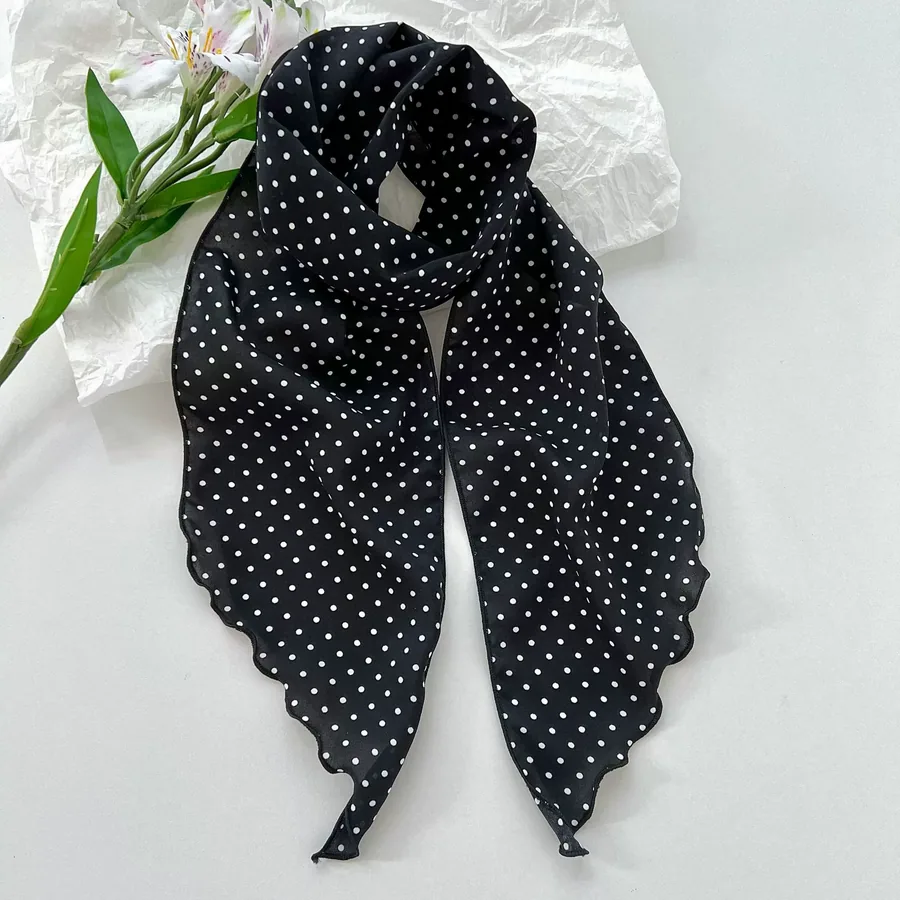 Georgette Long Scarf with Print view 9