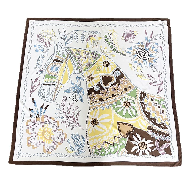 Satin Large Square Scarf view 5